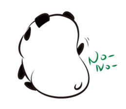 Knit panda sticker #2749053