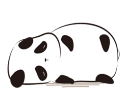 Knit panda sticker #2749054