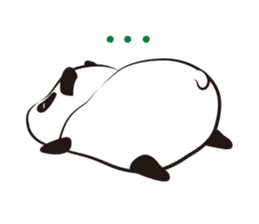 Knit panda sticker #2749058