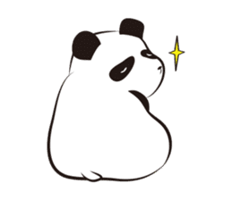 Knit panda sticker #2749059