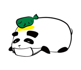 Knit panda sticker #2749063