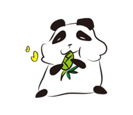 Knit panda sticker #2749066