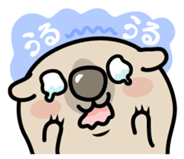 Carefree life of a loose cute wombat. sticker #2749377