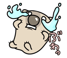 Carefree life of a loose cute wombat. sticker #2749378