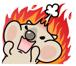 Carefree life of a loose cute wombat. sticker #2749380