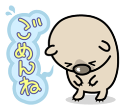 Carefree life of a loose cute wombat. sticker #2749382