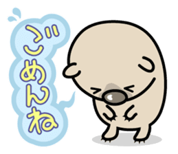 Carefree life of a loose cute wombat. sticker #2749382