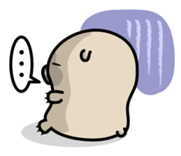 Carefree life of a loose cute wombat. sticker #2749388