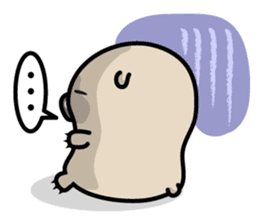 Carefree life of a loose cute wombat. sticker #2749388