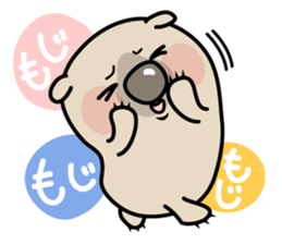 Carefree life of a loose cute wombat. sticker #2749393