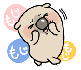 Carefree life of a loose cute wombat. sticker #2749393