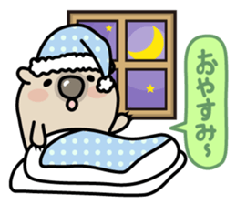 Carefree life of a loose cute wombat. sticker #2749399