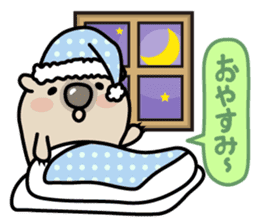 Carefree life of a loose cute wombat. sticker #2749399