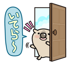 Carefree life of a loose cute wombat. sticker #2749400