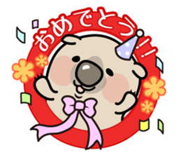 Carefree life of a loose cute wombat. sticker #2749401