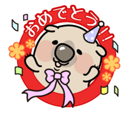 Carefree life of a loose cute wombat. sticker #2749401