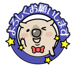 Carefree life of a loose cute wombat. sticker #2749402