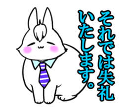 Bangs rabbit 2 honorific Hen sticker #2750481