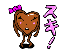 Cute chocolate sticker #2750851
