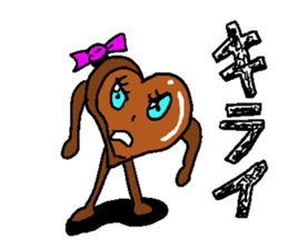 Cute chocolate sticker #2750852