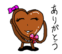 Cute chocolate sticker #2750859