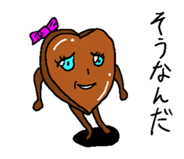 Cute chocolate sticker #2750863