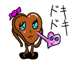 Cute chocolate sticker #2750865