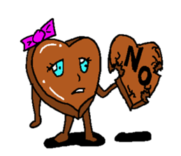 Cute chocolate sticker #2750872