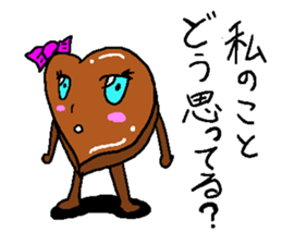 Cute chocolate sticker #2750874