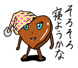 Cute chocolate sticker #2750879