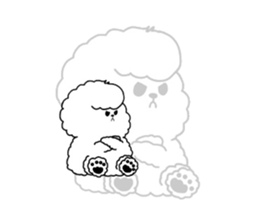 Bichon Frise is fluffy dog. sticker #2751593