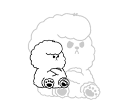 Bichon Frise is fluffy dog. sticker #2751593