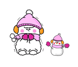 Bichon Frise is fluffy dog. sticker #2751604