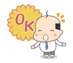Kawaii Japanese Middle-aged man sticker #2751733