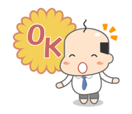 Kawaii Japanese Middle-aged man sticker #2751733