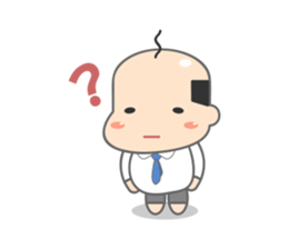 Kawaii Japanese Middle-aged man sticker #2751762