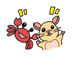 Colorful!Hamster Ponu and her friends sticker #2752142