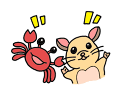 Colorful!Hamster Ponu and her friends sticker #2752142