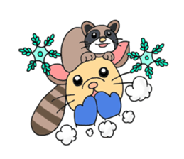 Colorful!Hamster Ponu and her friends sticker #2752144