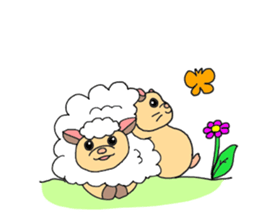 Colorful!Hamster Ponu and her friends sticker #2752145