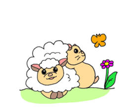 Colorful!Hamster Ponu and her friends sticker #2752145