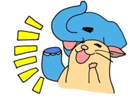 Colorful!Hamster Ponu and her friends sticker #2752158