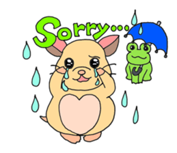 Colorful!Hamster Ponu and her friends sticker #2752163