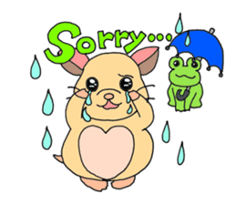 Colorful!Hamster Ponu and her friends sticker #2752163