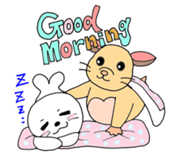 Colorful!Hamster Ponu and her friends sticker #2752165