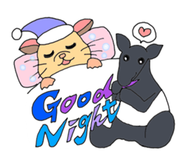 Colorful!Hamster Ponu and her friends sticker #2752166