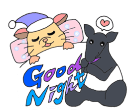 Colorful!Hamster Ponu and her friends sticker #2752166