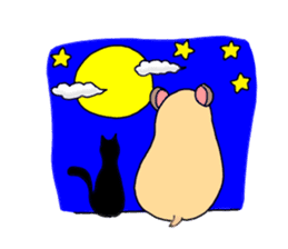 Colorful!Hamster Ponu and her friends sticker #2752167