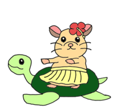 Colorful!Hamster Ponu and her friends sticker #2752170