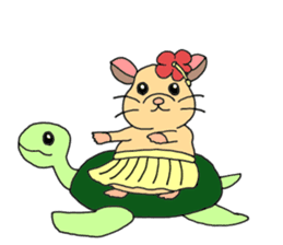 Colorful!Hamster Ponu and her friends sticker #2752170